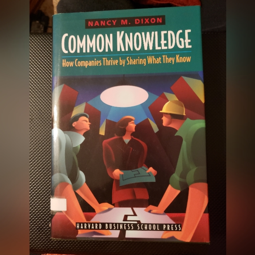 Common Knowledge Nancy Dixon Hardcover Book